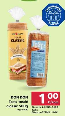 DON DON Tost/tostić classic 500g