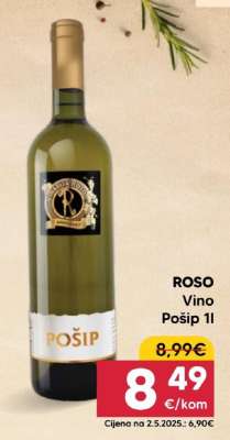 ROSO Vino Pošip 1l