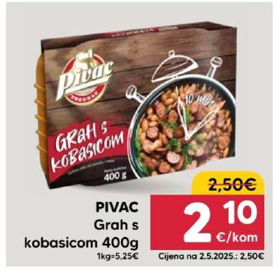 PIVAC Grah s kobasicom 400g