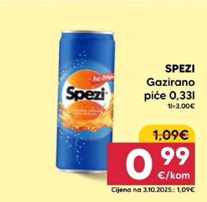 SPEZI Gazirano piće 0,33l