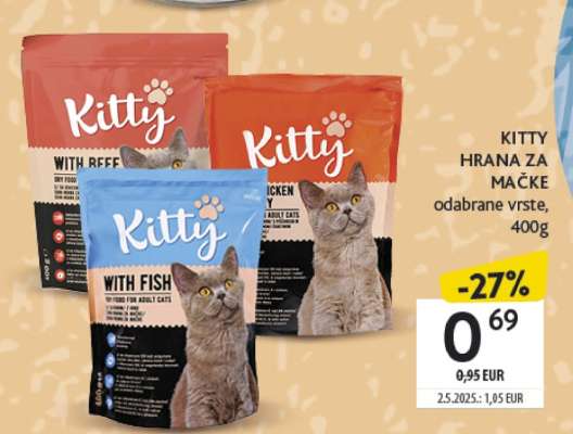 KITTY hrana za mačke odabrane vrste 400g