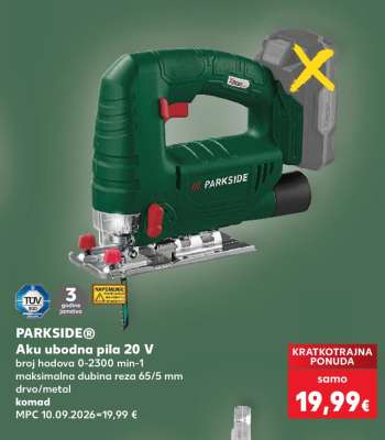 PARKSIDE® Aku ubodna pila 20 V