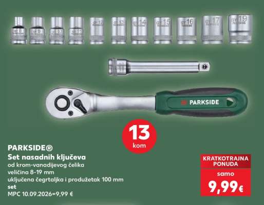 PARKSIDE® Set nasadnih ključeva