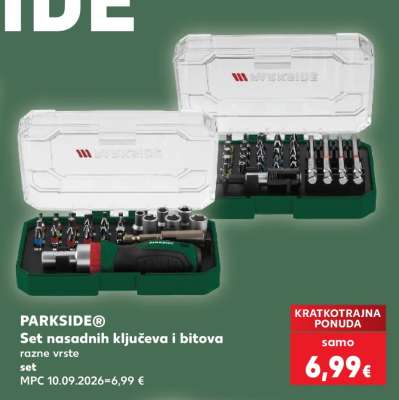 PARKSIDE® Set nasadnih ključeva i bitova