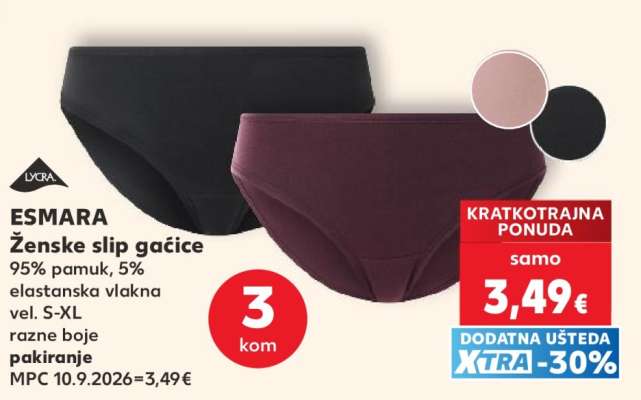 ESMARA Ženske slip gaćice