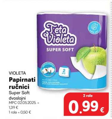 VIOLETA PAPIRNATI RUČNICI