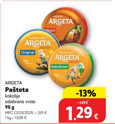 Pašteta kokošja odabrane vrste