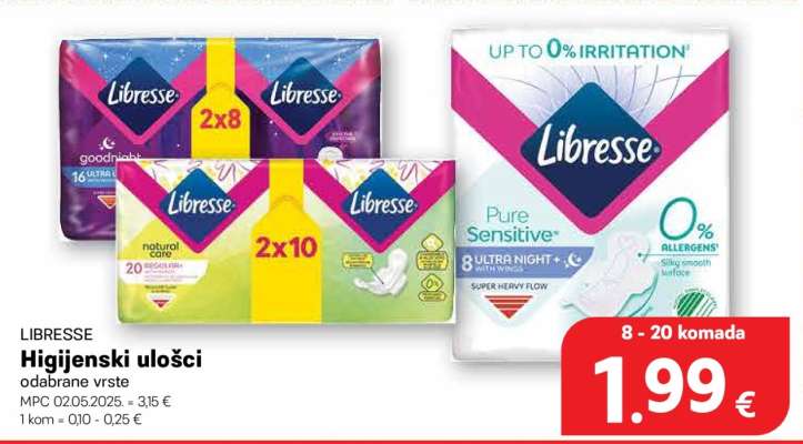 LIBRESSE HIGIJENSKI ULOŠCI