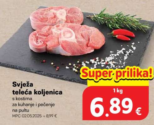 Svježa teleca koljenica