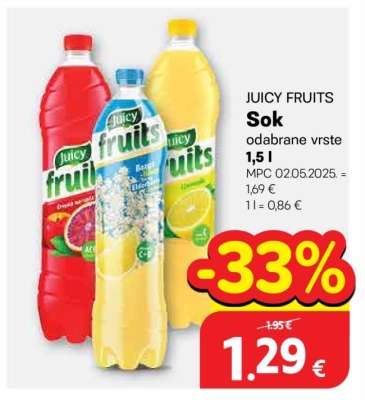 JUICY Fruits Sok