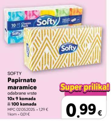SOFTY Papirnate maramice