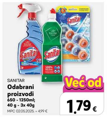 SANITAR Odabrani proizvodi