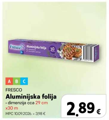 FRESCO Aluminijska folija