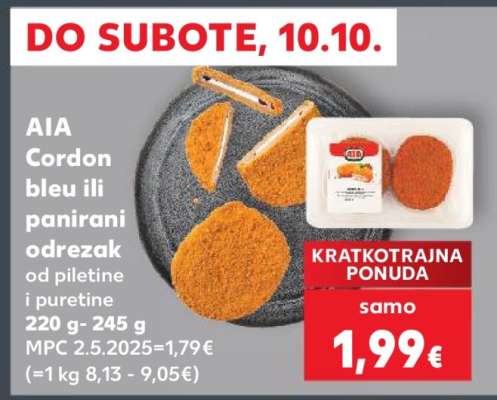 AIA Cordon bleu ili panirani odrezak