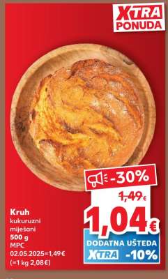 Kruh kukuruzni miješani