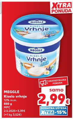 MEGGLE Kiselo vrhnje
