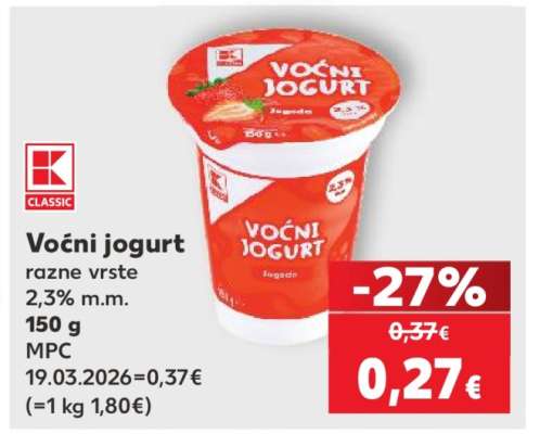 Voćni jogurt