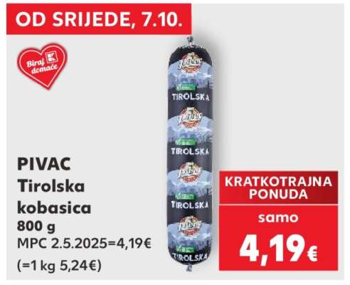 PIVAC Tirolska kobasica
