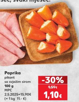 Paprika pikant sa svježim sirom