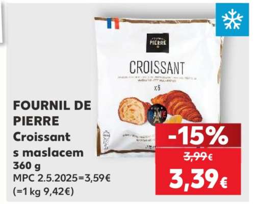 FOURNIL DE PIERRE Croissant s maslacem 360 g