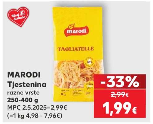 MARODI tjestenina