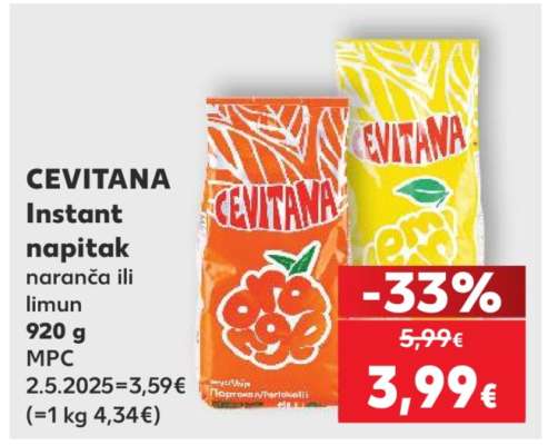 CEVITANA Instant napitak naranča ili limun