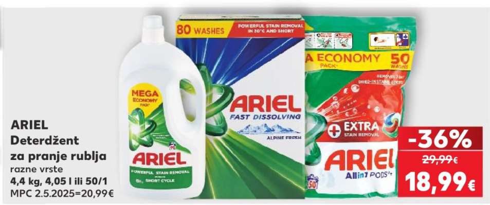 ARIEL Deterdžent za pranje rublja