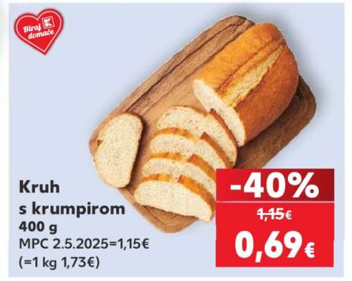 Kruh s krumpirom