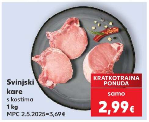 Svinjski kare s kostima 1 kg