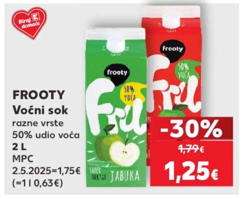 FROOTY Voćni sok