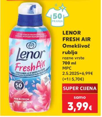 LENOR FRESH AIR Omekšivač rublja
