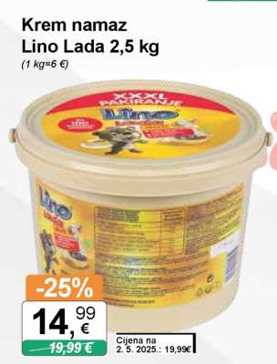 Krem namaz Lino Lada 2,5 kg