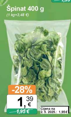 ŠPINAT 400 g