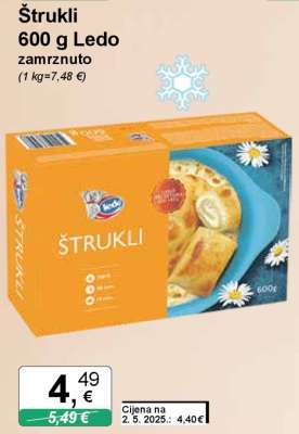 Štrukli 600 g Ledo zamrznuto