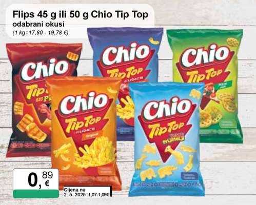 Flips 45 g ili 50 g Chio Tip Top