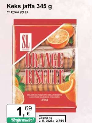 Keks jaffa 345 g
