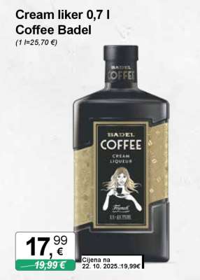 Cream liker 0,7 l Coffee Badel