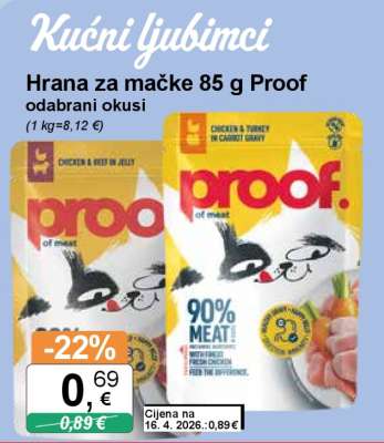 Hrana za mačke 85 g Proof