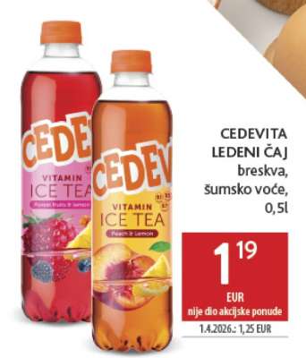 CEDEVITA LEDENI ČAJ breskva, šumsko voće, 0,5l