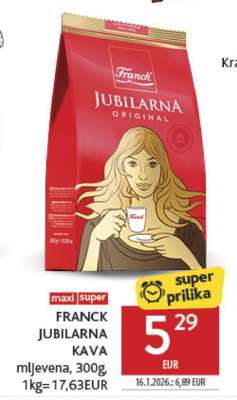 FRANCK JUBILARNA KAVA