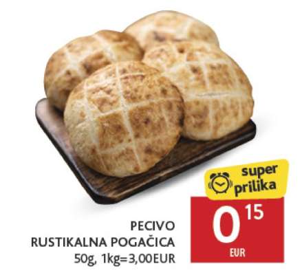 PECIVO RUSTIKALNA POGACICA