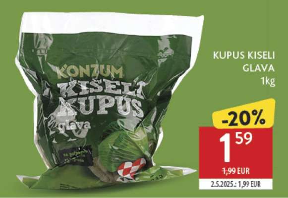 Kupus kiseli glava