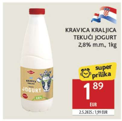 KRAVICA KRALJICA Tekući jogurt