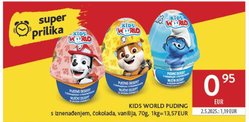 KIDS WORLD PUDING