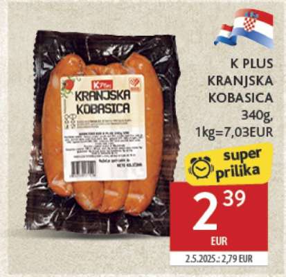 K PLUS KRANJSKA KOBASICA