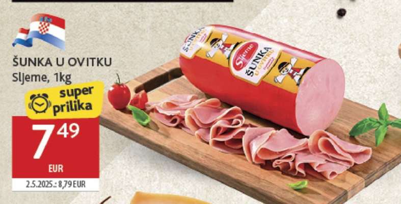 ŠUNKA U OVITKU Sljeme, 1kg