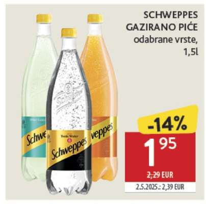 Schweppes Gazirano piće