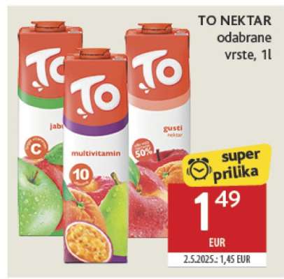 TO NEKTAR odabrane vrste, 1l