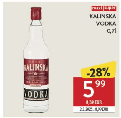 KALINSKA VODKA 0,7l