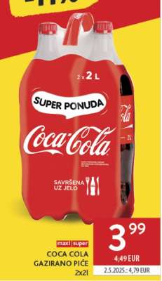 COCA COLA gazirano piće 2x2l